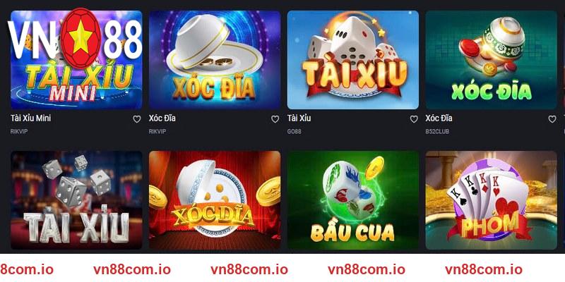 Game bài VN88 hội tụ những trò chơi đổi thưởng trực tuyến hấp dẫn